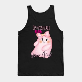 Speech language pathology assistants, SLPA, Halloween October breast cancer awareness. Tank Top